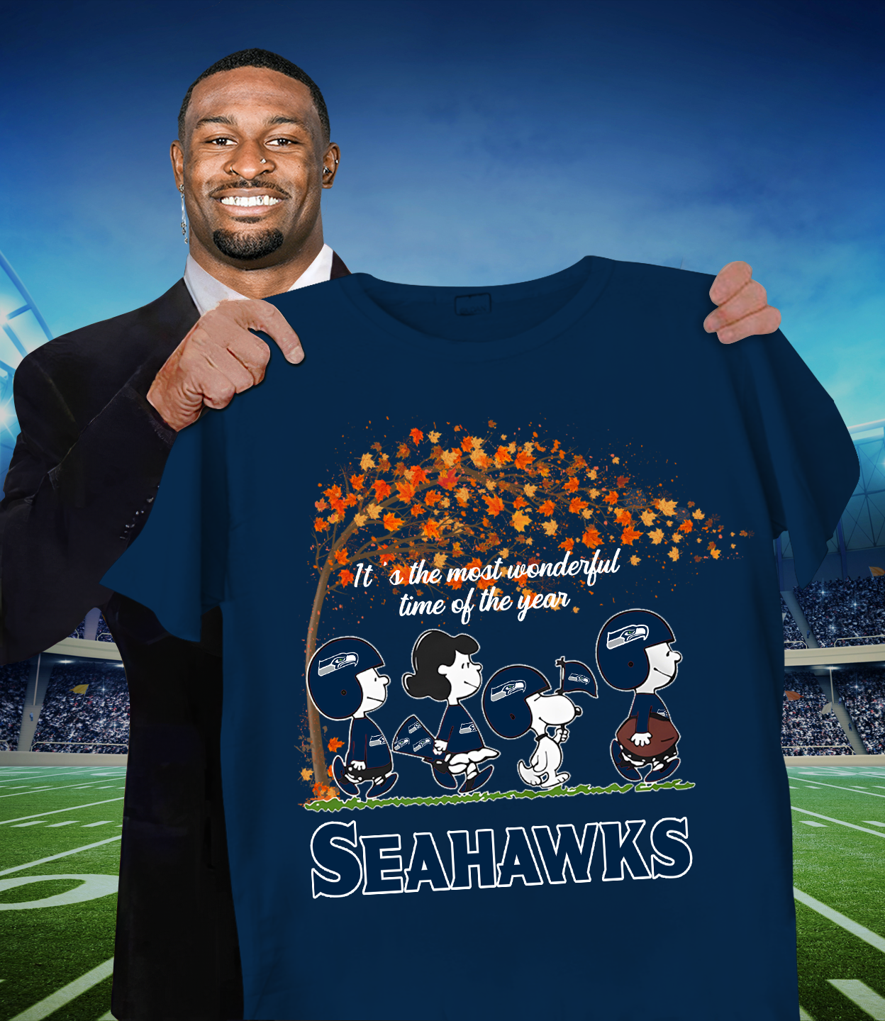 SEA x NFL It's The Most Wonderful T-Shirt DATND TANTD