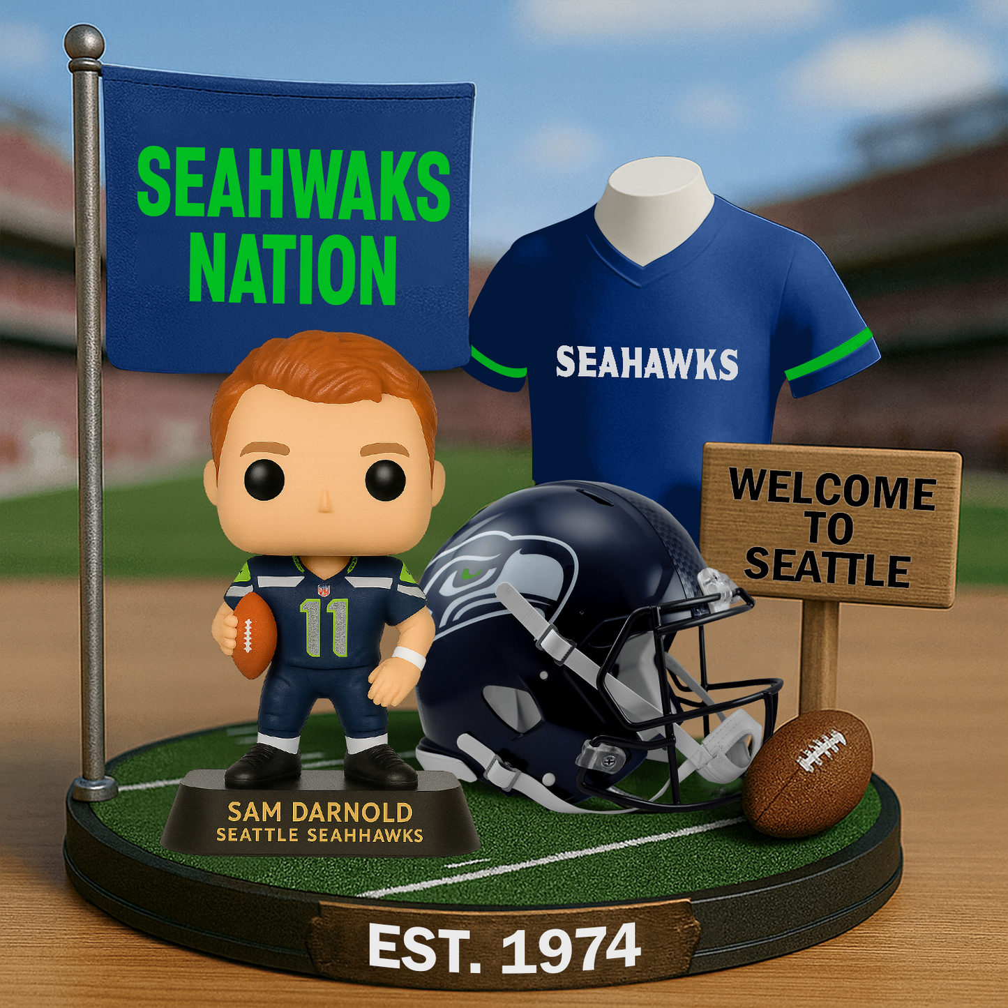 SEA x NFL Premium Commemorative Figure DatND DVT