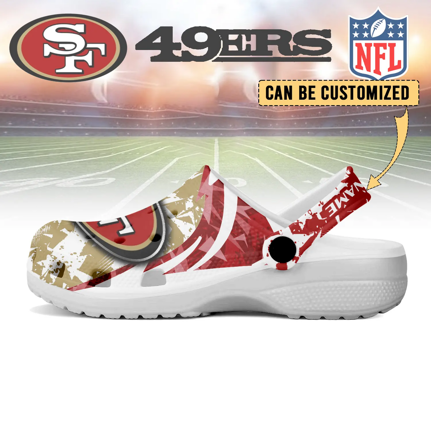 SF x NFL Crocs Crocband Clogs Shoes DatND DVT