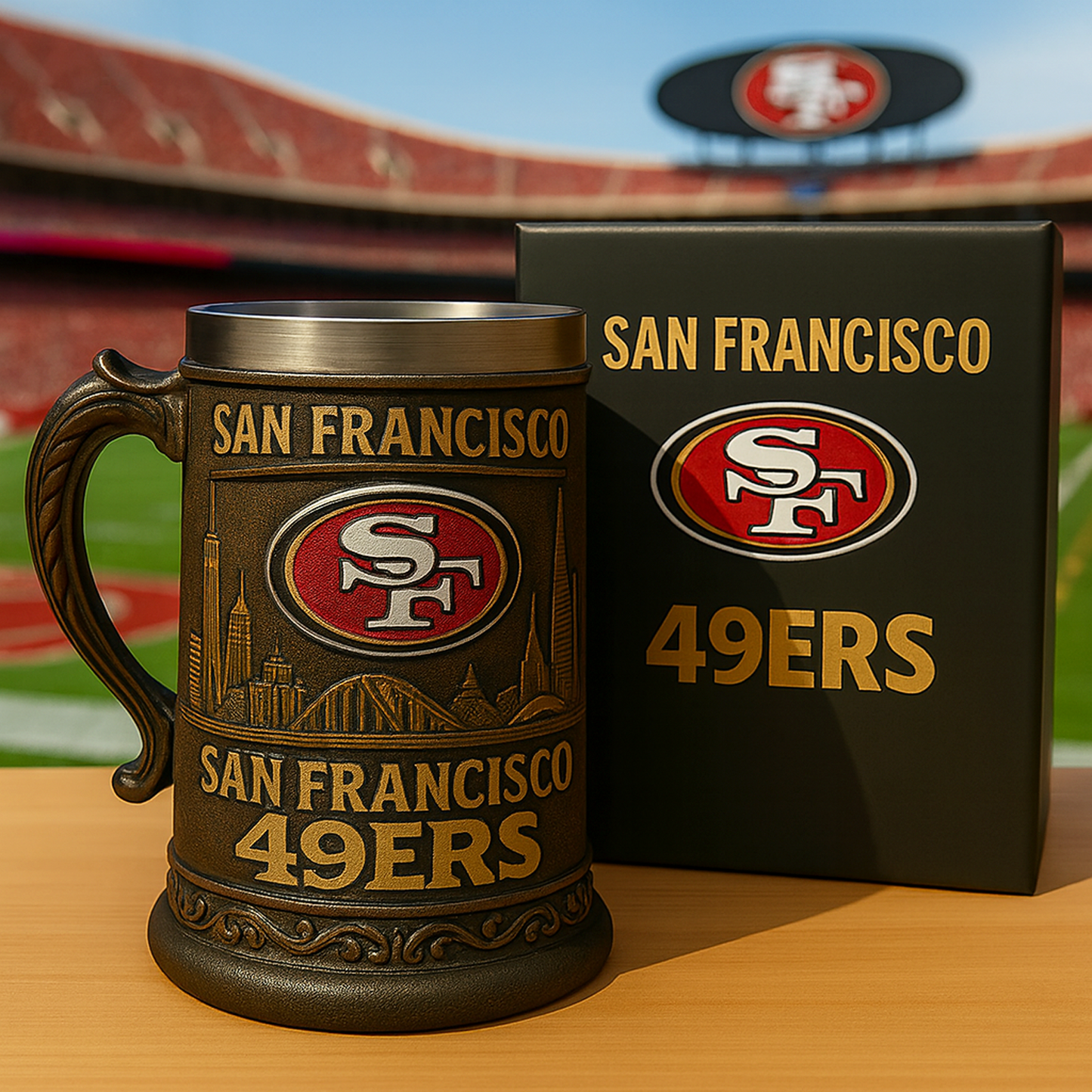 SF x NFL Collectible Beer Stein DATND TANTD