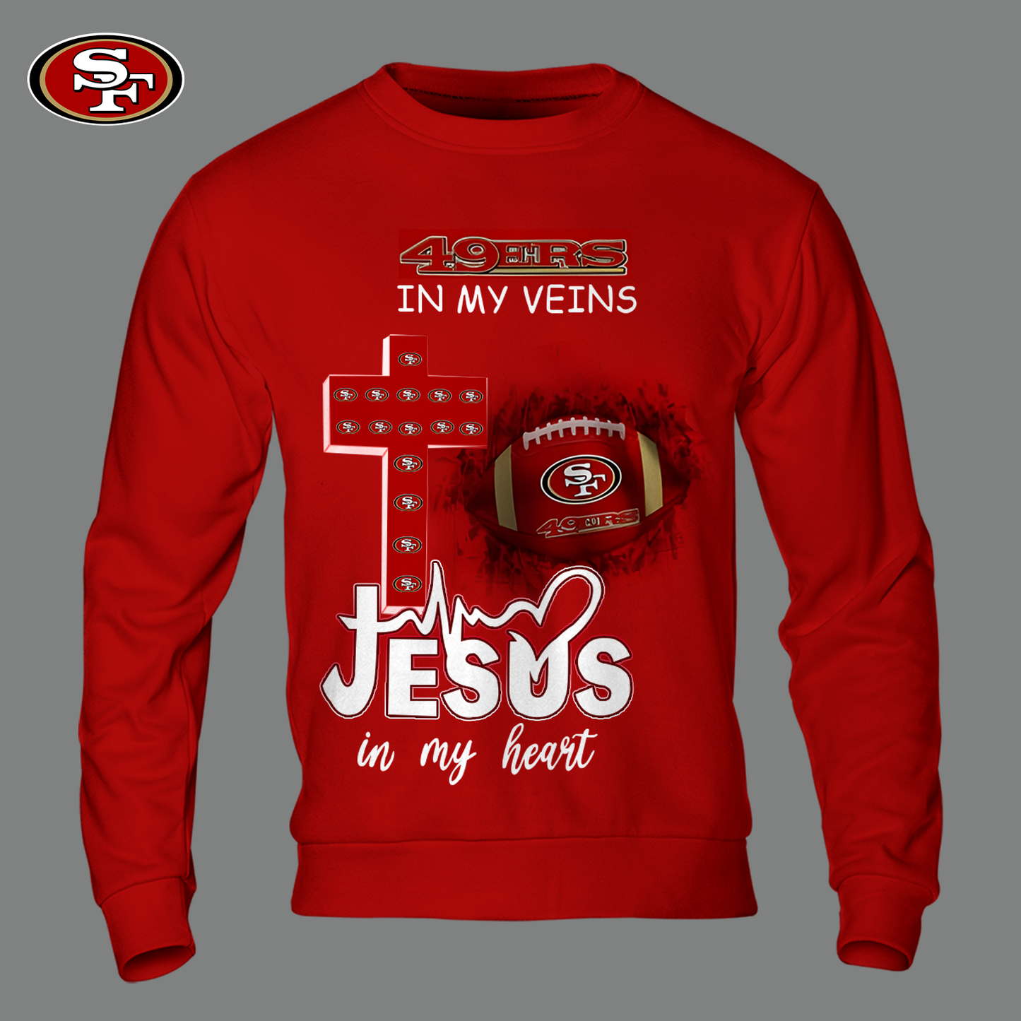 SF49 - Jesus In My Heart Shirt DDT HLPHUONG