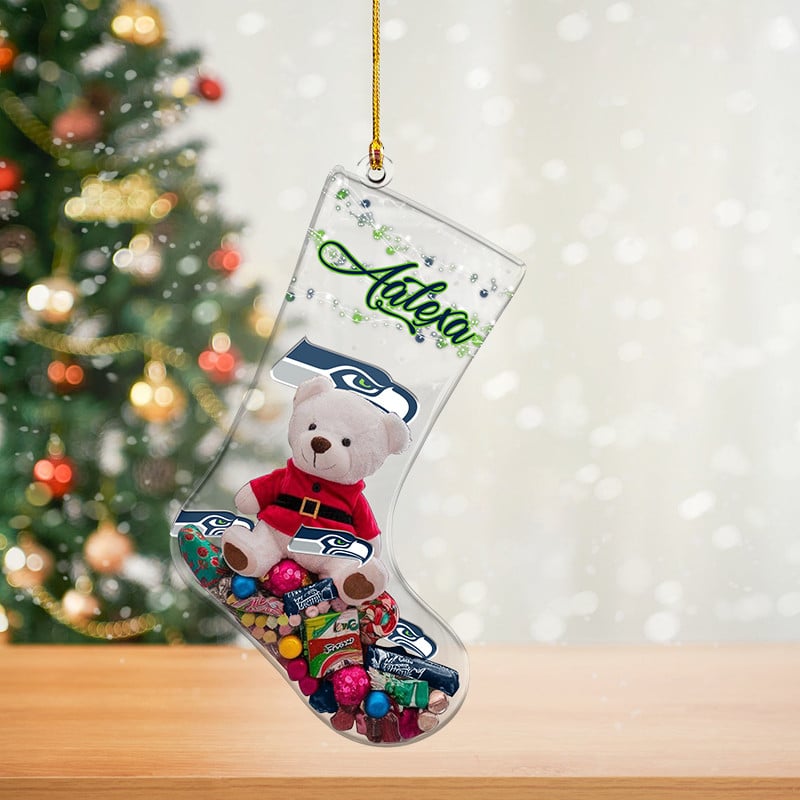 SS Christmas NFL Personalized Acrylic Ornament For Fan DDTNTL