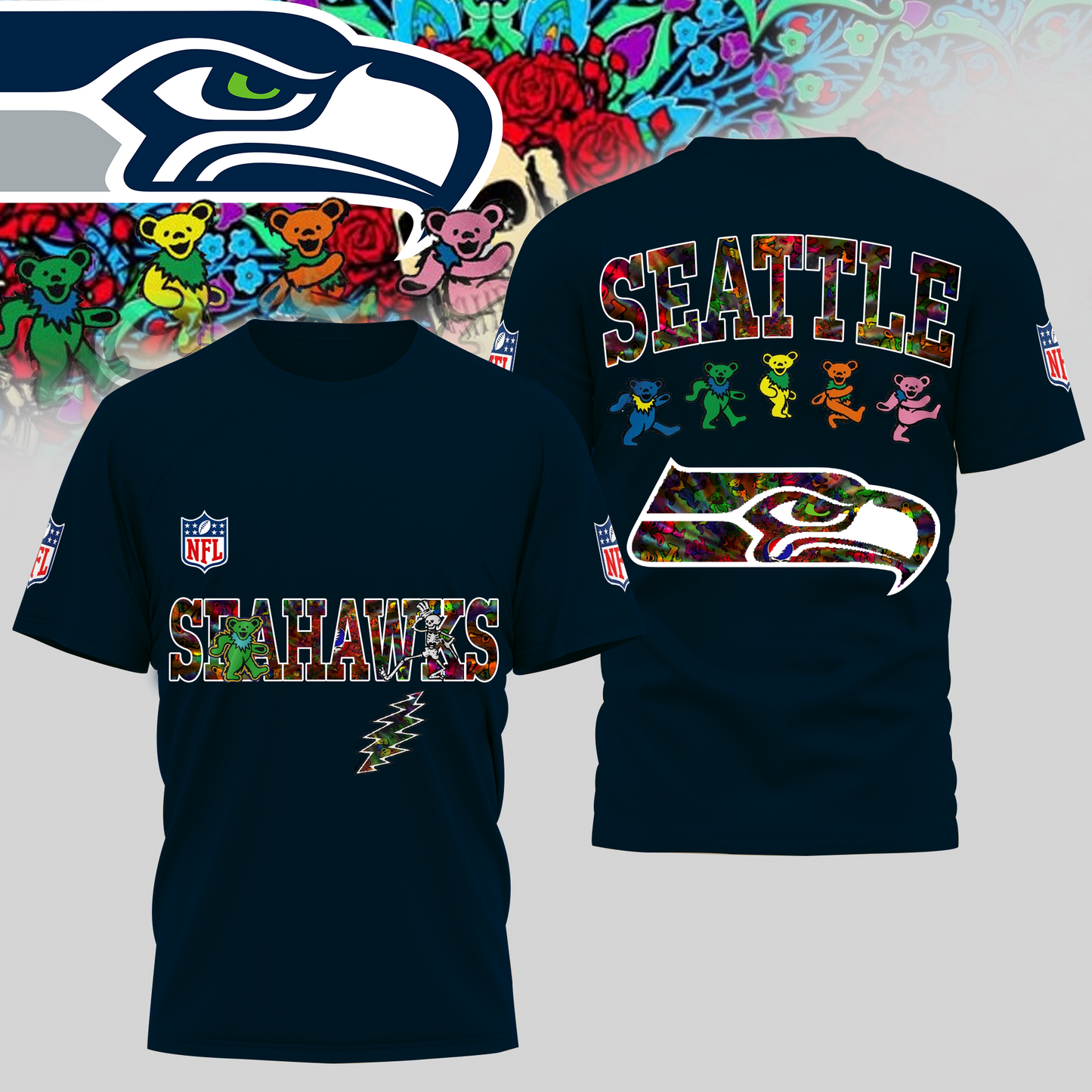 SS Premium NFL Dancing Bear T-Shirt DDT HLPHUONG