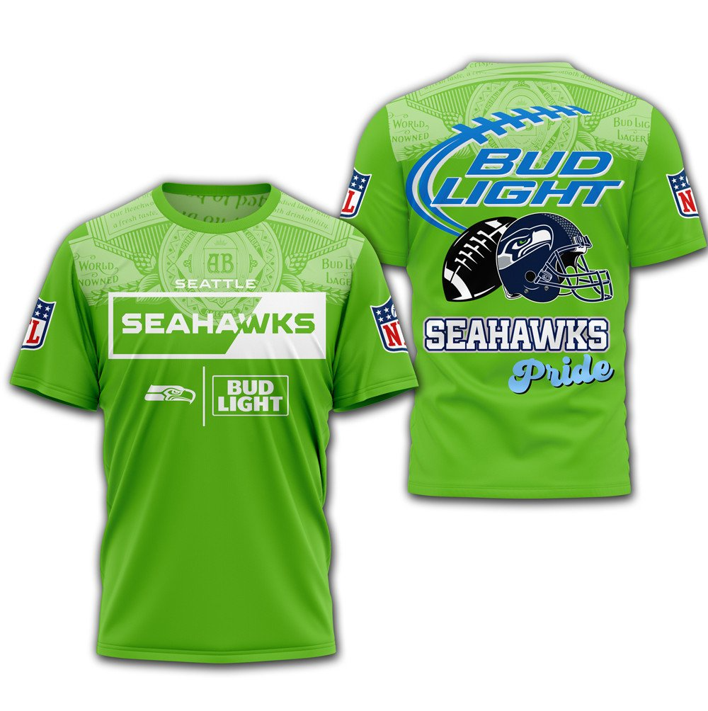 SS Premium NFL x Bud Light 3D T-shirt DDT CTND