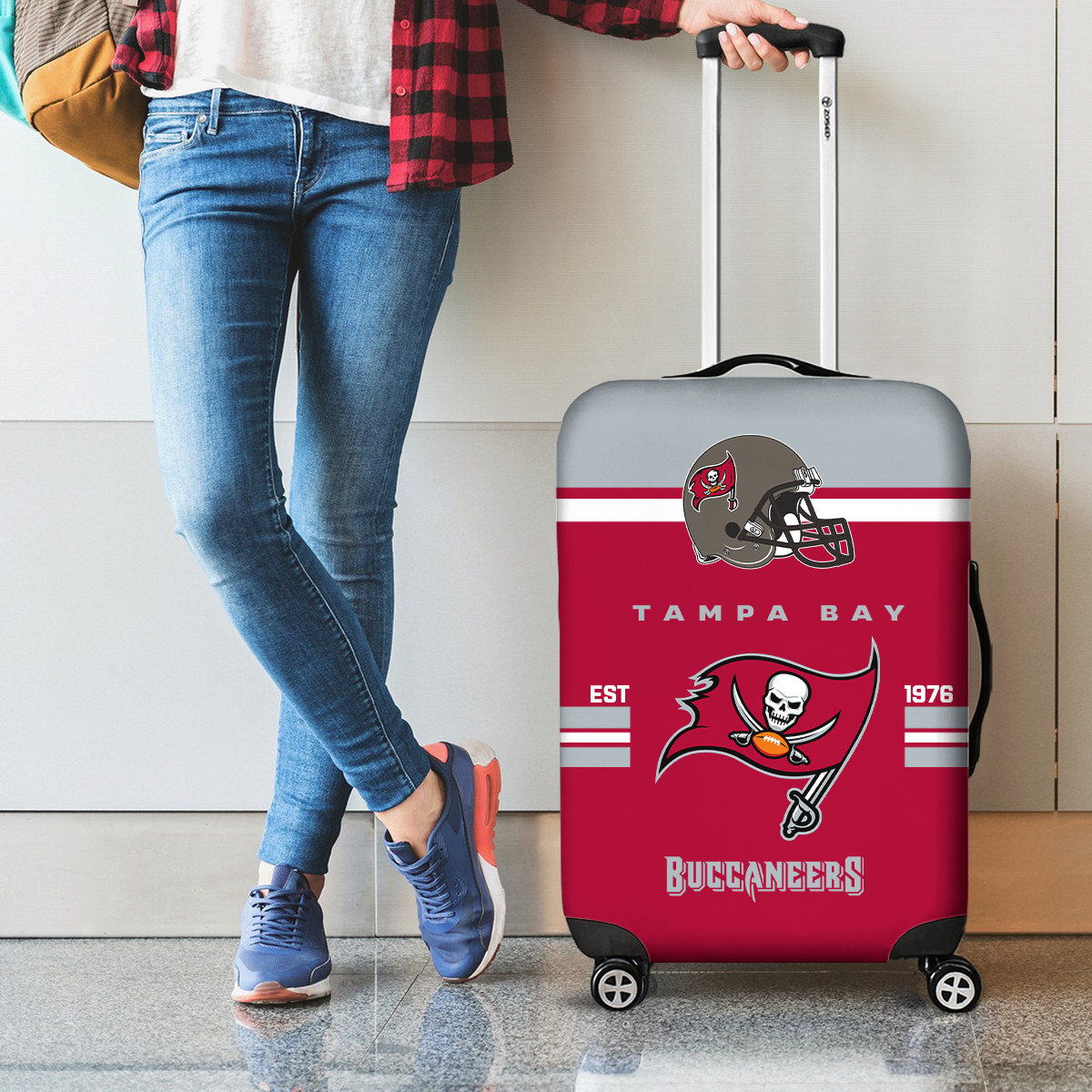 TBB NFL Luggage Cover Suitcase Protector DDT NTL