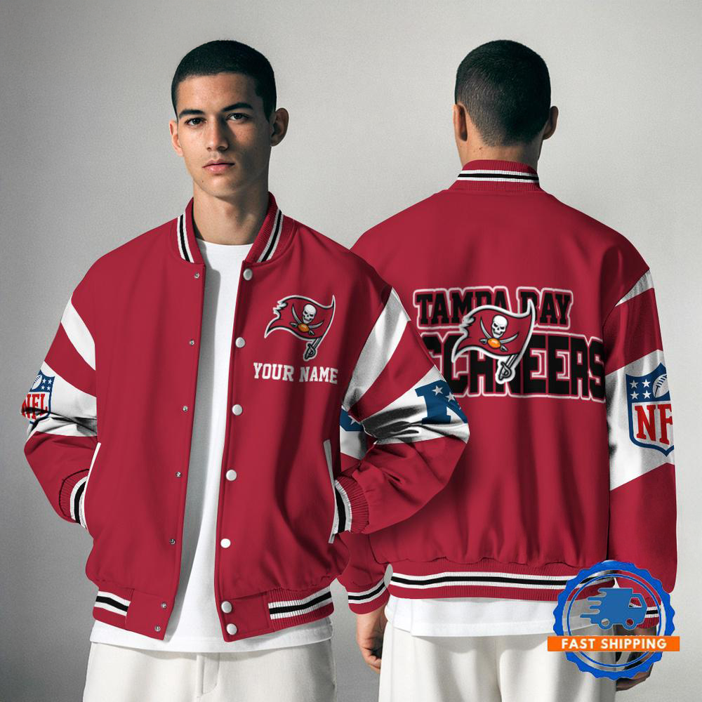 TBB NFL Varsity Jacket Custom Name For Fans DDT NTL