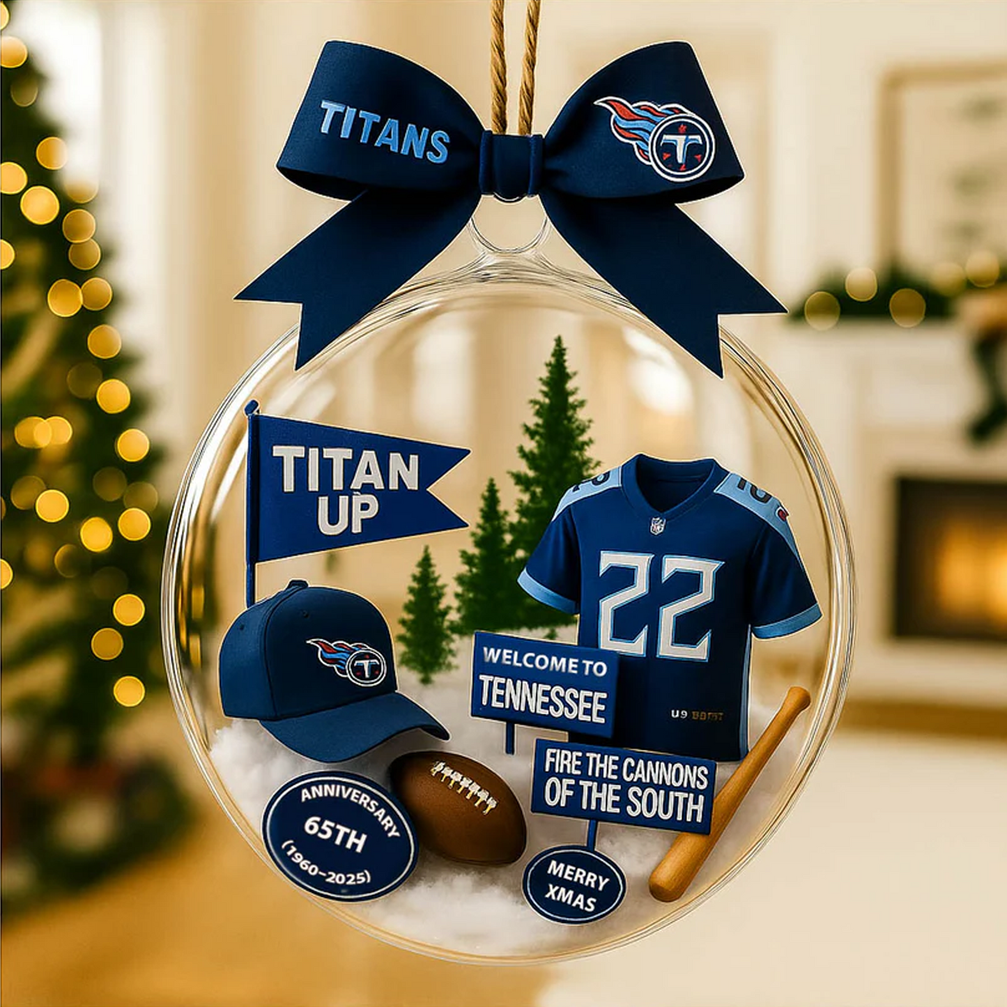 TEN X NFL Baseball Team Christmas Tree and Uniform Pendant V1 NAK NHT