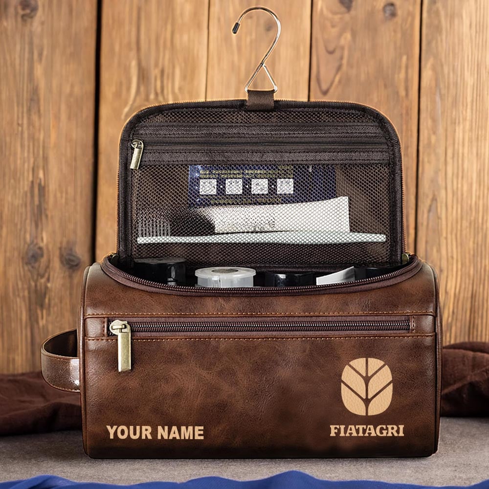 Tractor FIA Personalized Leather Toiletry Bag HLP HLPHUONG