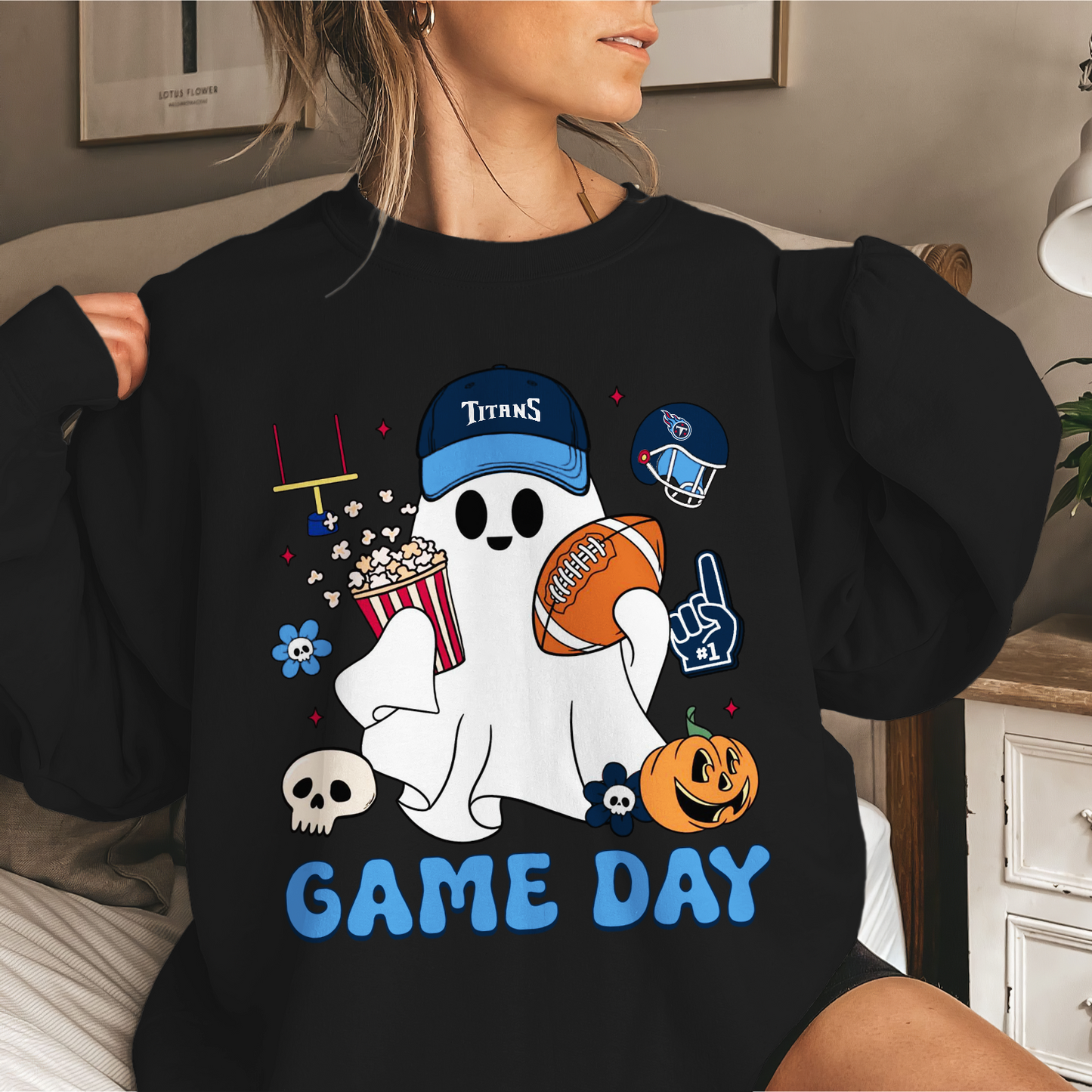 TT Game Day Football Ghost Sweatshirt DDT NTL