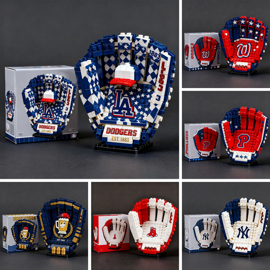 MLB Teams Baseball Glove Building Block Set DDT NTL