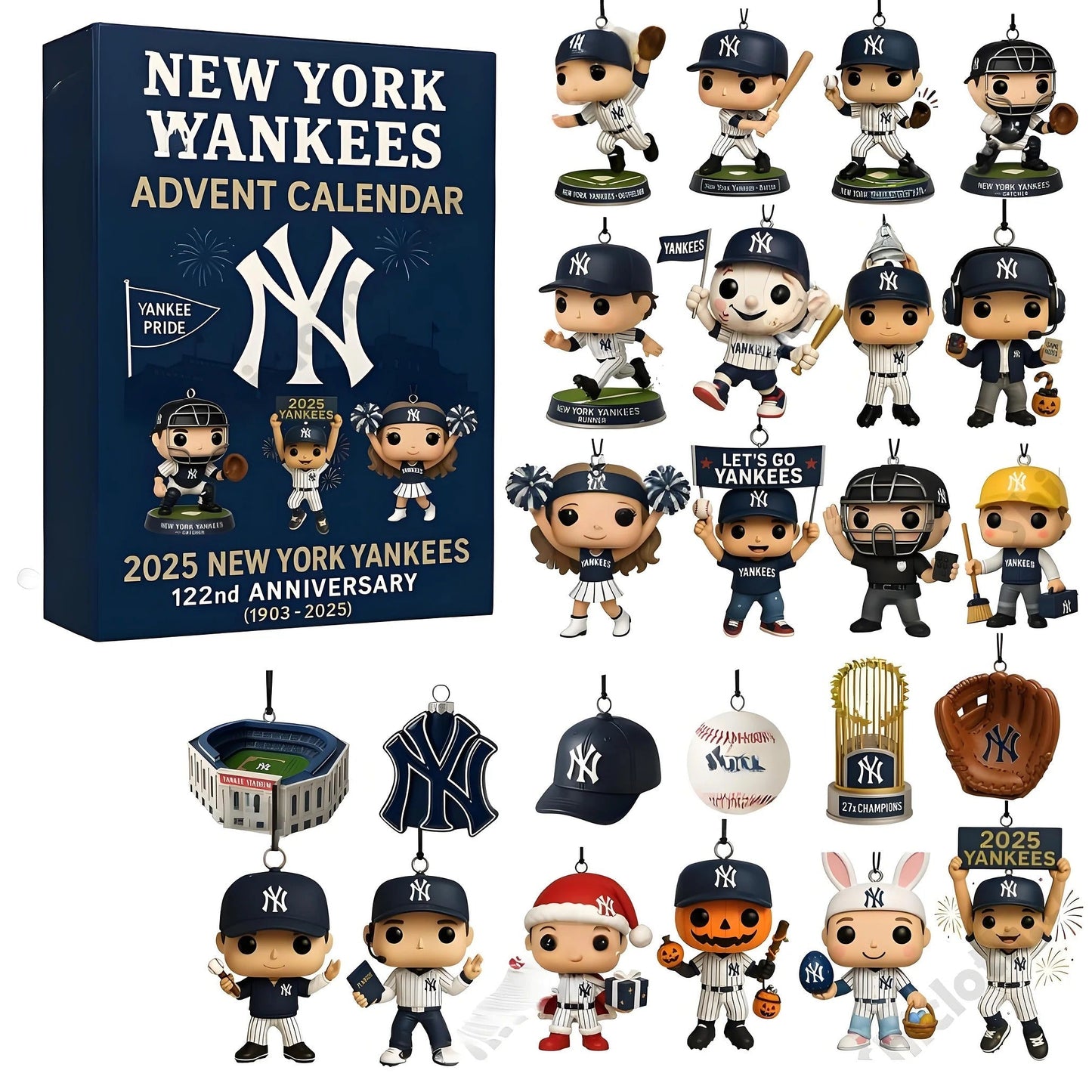 2025 NYY 122nd Anniversary Advent Calendar DDT CTND