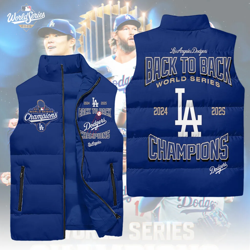 2025 World Series Champions 3D Sleeveless Down Jacket V1 NAK NHT