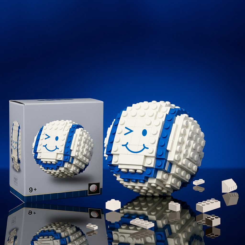 Smile Icon Building Block Toy Set