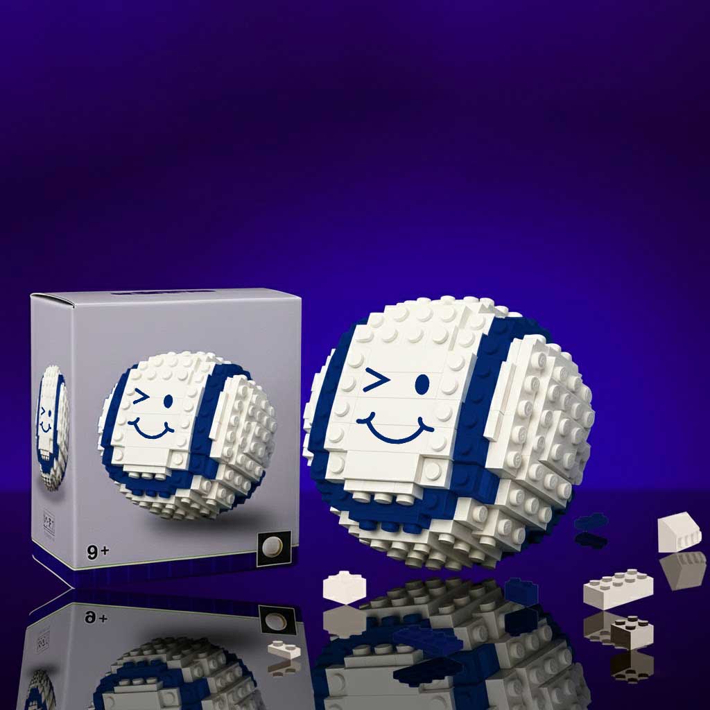 Smile Icon Building Block Toy Set