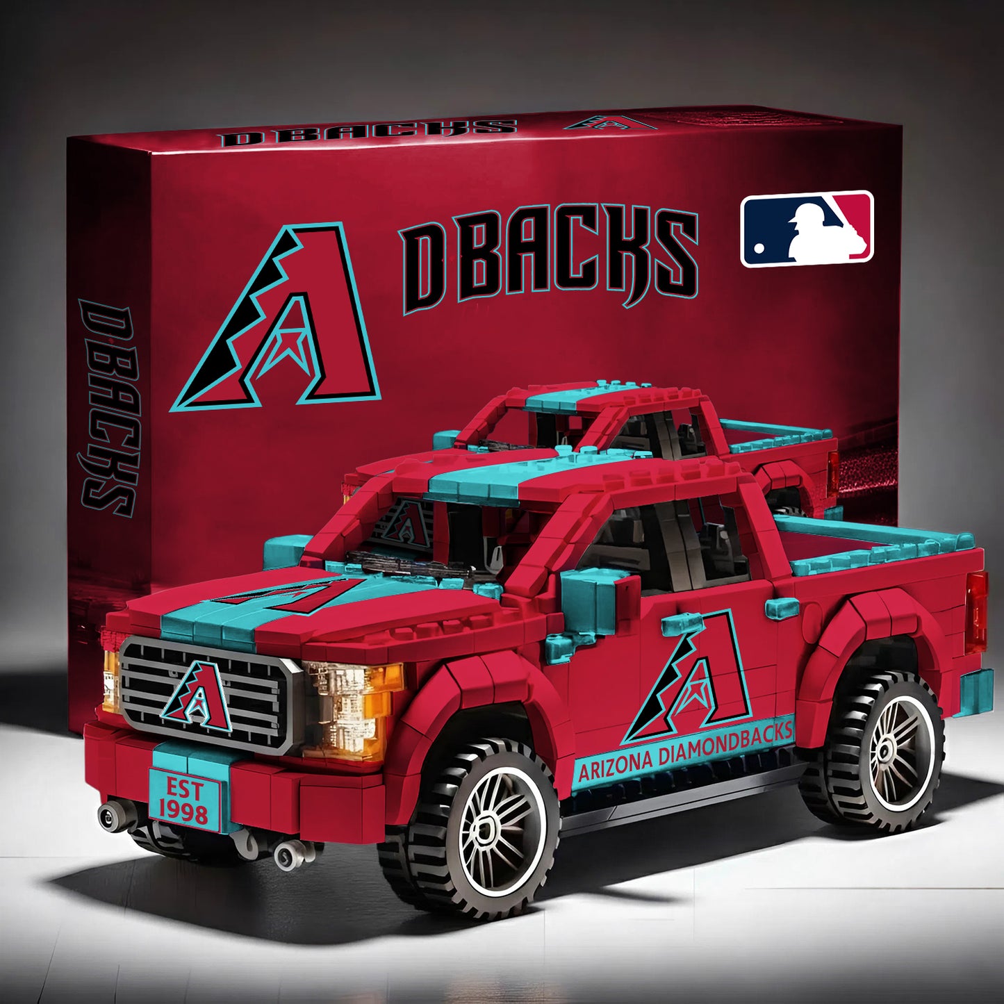 MLB 3D Racing Truck Model Building Block Set V1 NAK NHM
