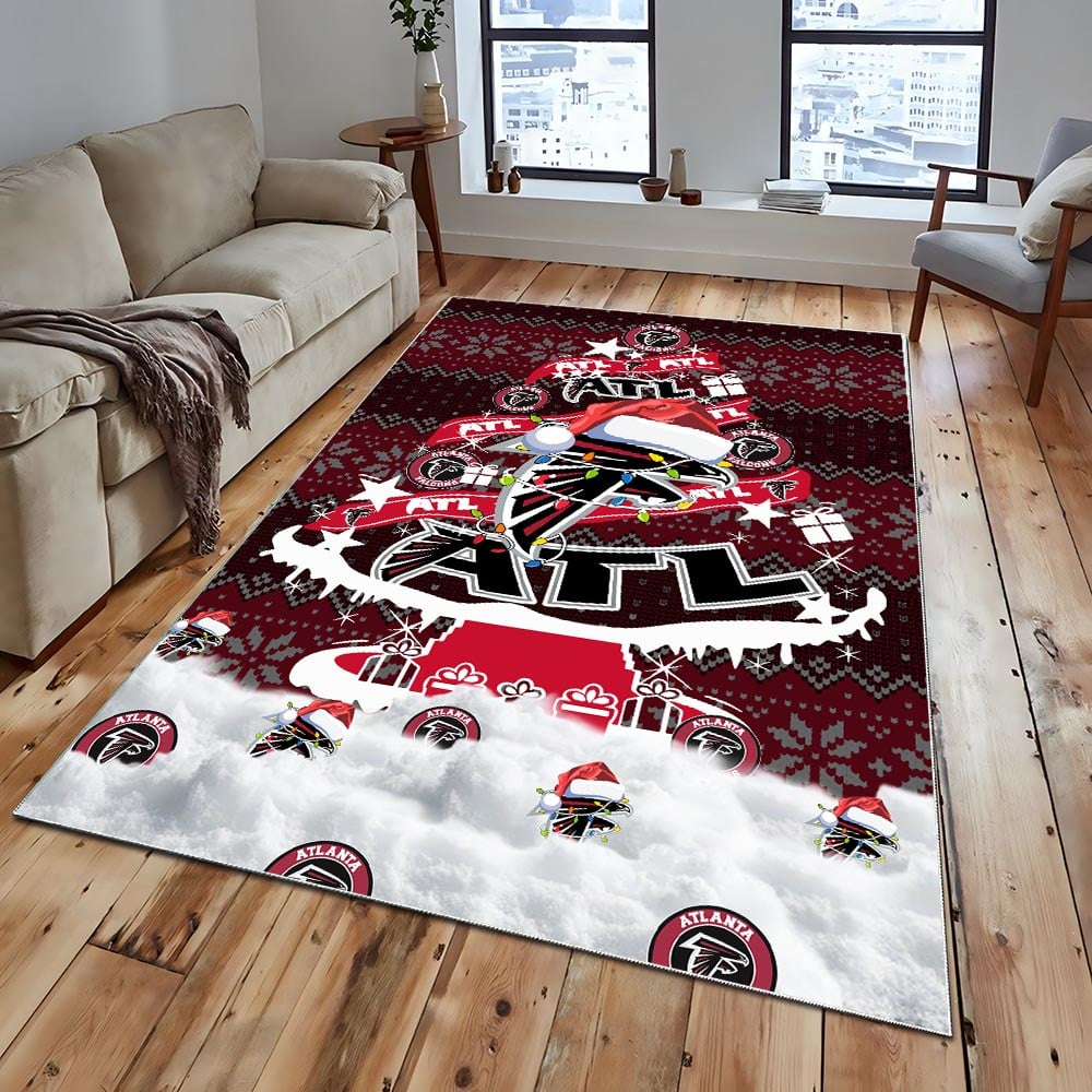AF NFL Chrismas Carpet Rug DDT NTL