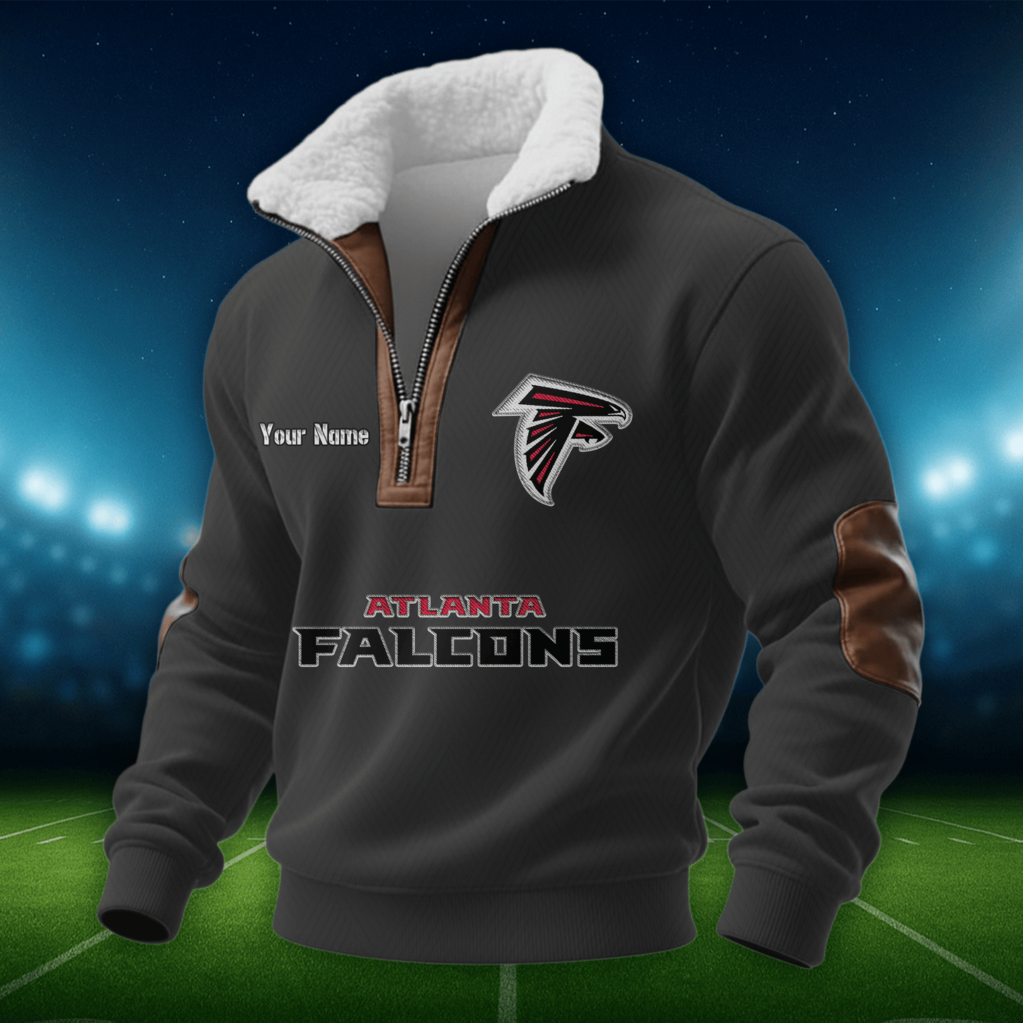AF NFL Men Fur Collar Sweatshirt DDT CTND