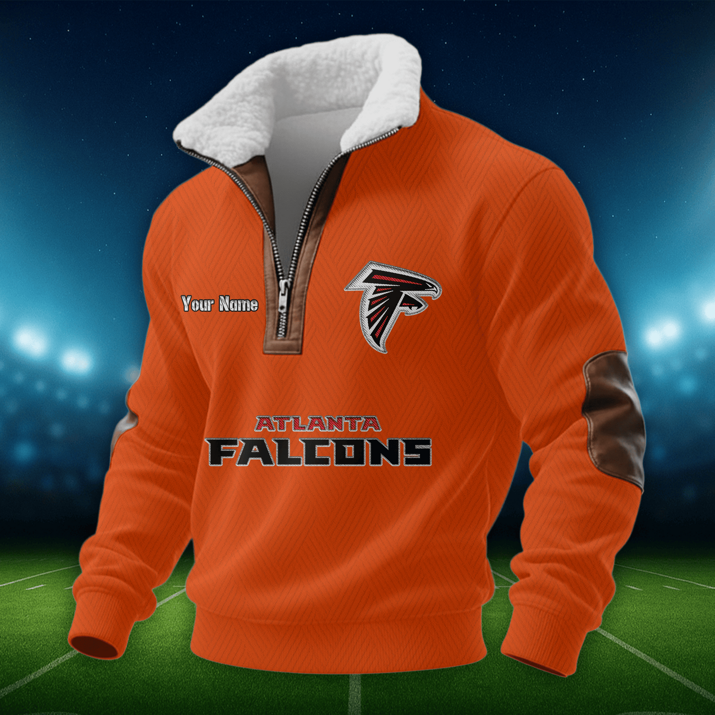 AF NFL Men Fur Collar Sweatshirt DDT CTND
