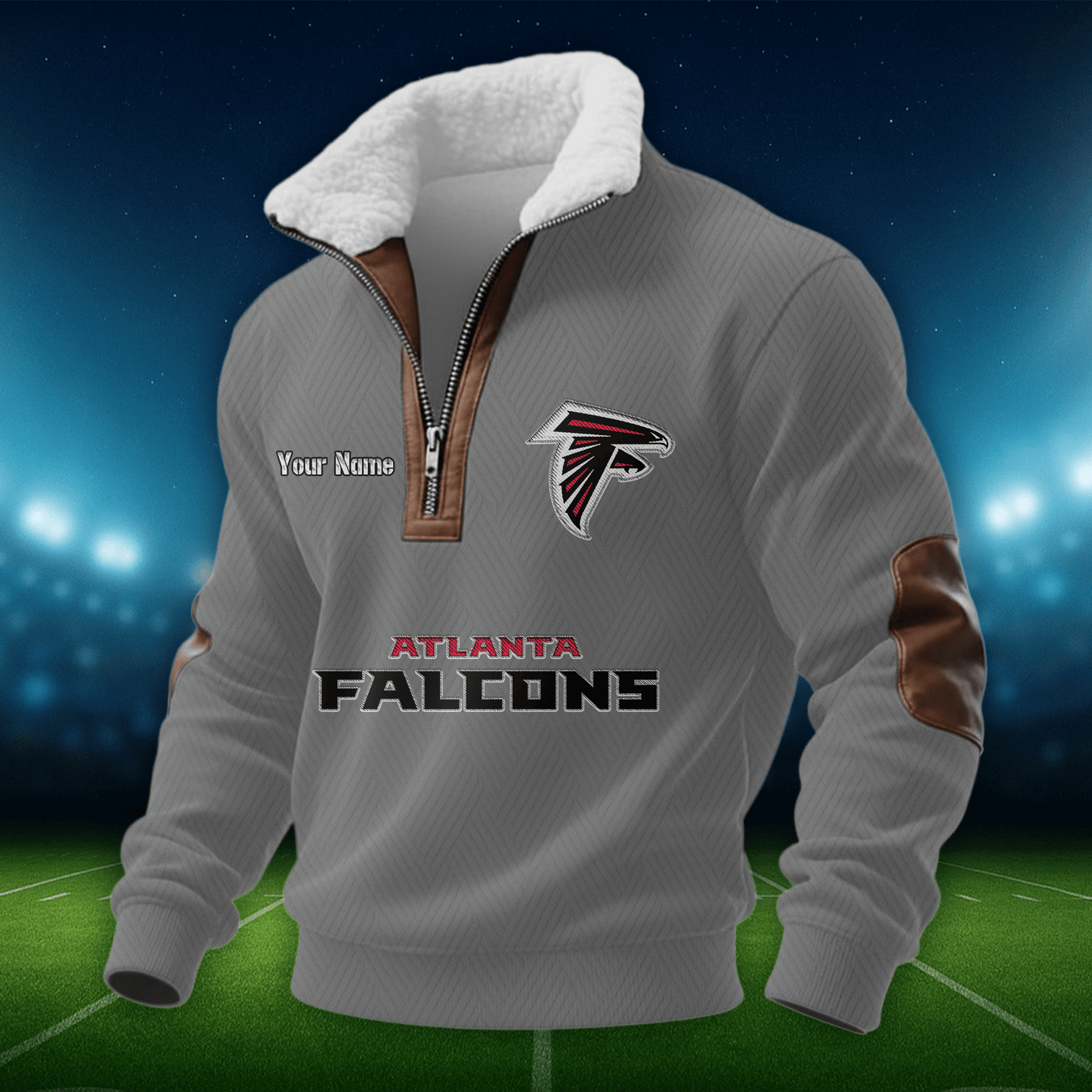 AF NFL Men Fur Collar Sweatshirt DDT CTND