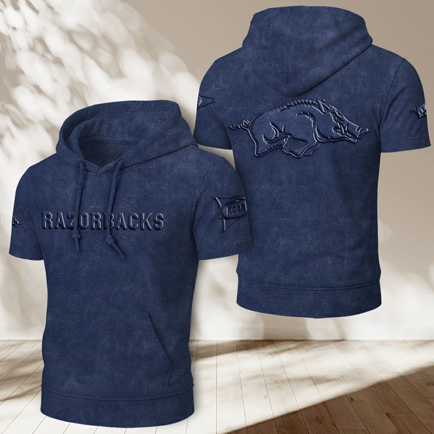 AR x NCAA Half Sleeve Hoodie T-Shirt DatND ThuongNH