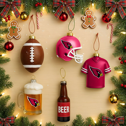 ARI x NFL Football Combo Set 5 Acrylic Ornament For Home Decor DatND DVT