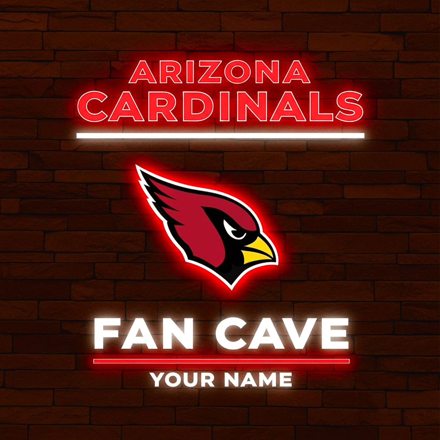 ARI x NFL PREMIUM LED LIGHT WALL DECOR DATND TANTD