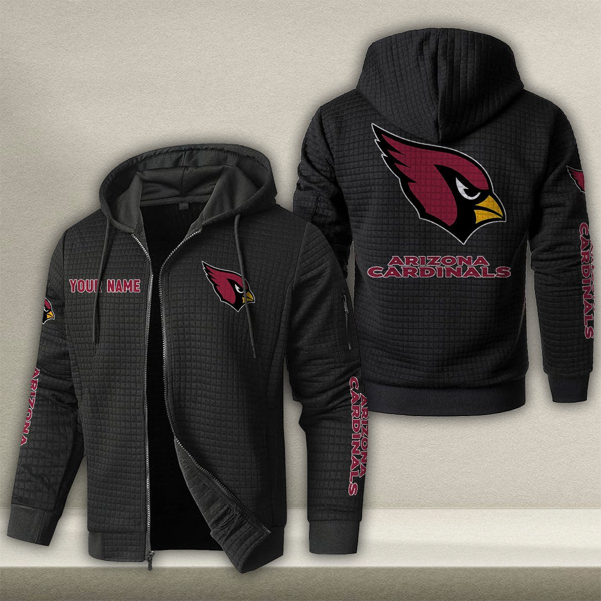 ARI x NFL Quilted Zip Hoodie DatND DVT