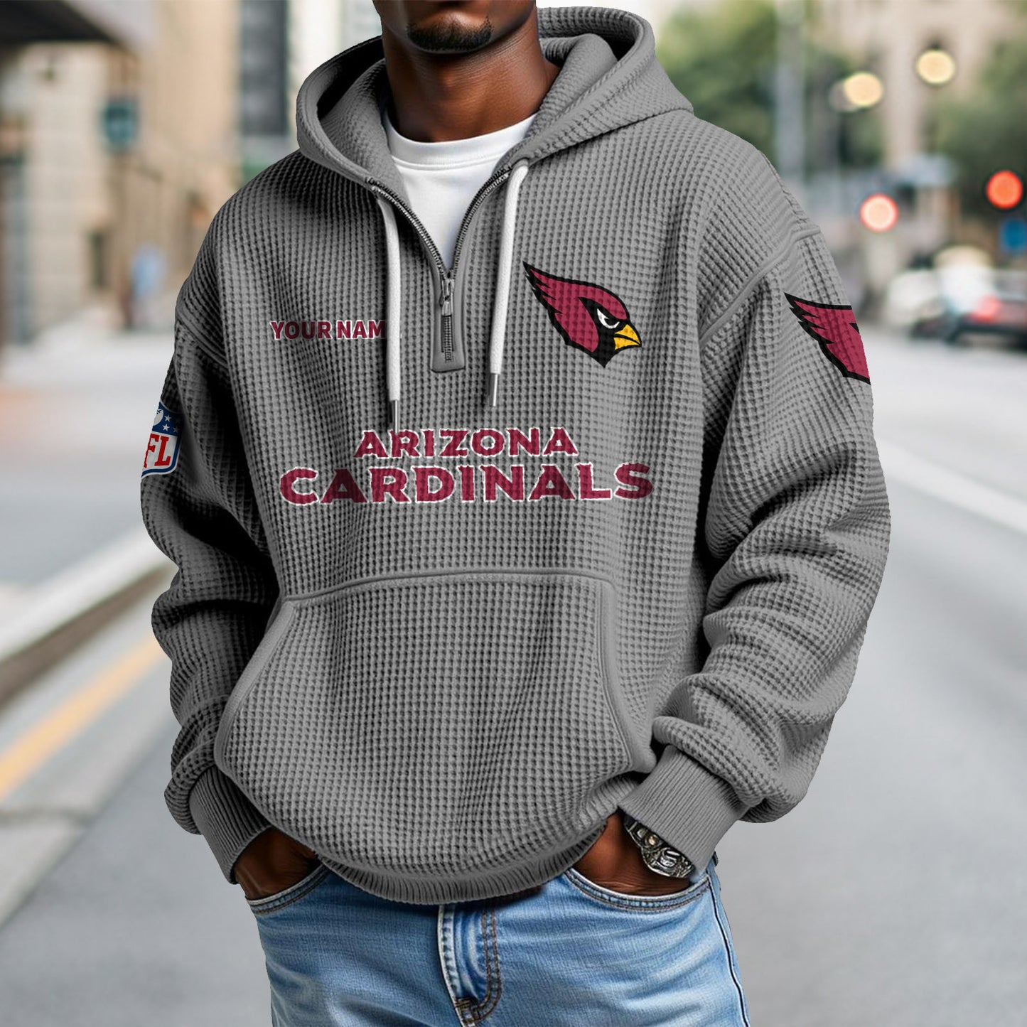 ARI x NFL Waffle Hoodie DatND DVT