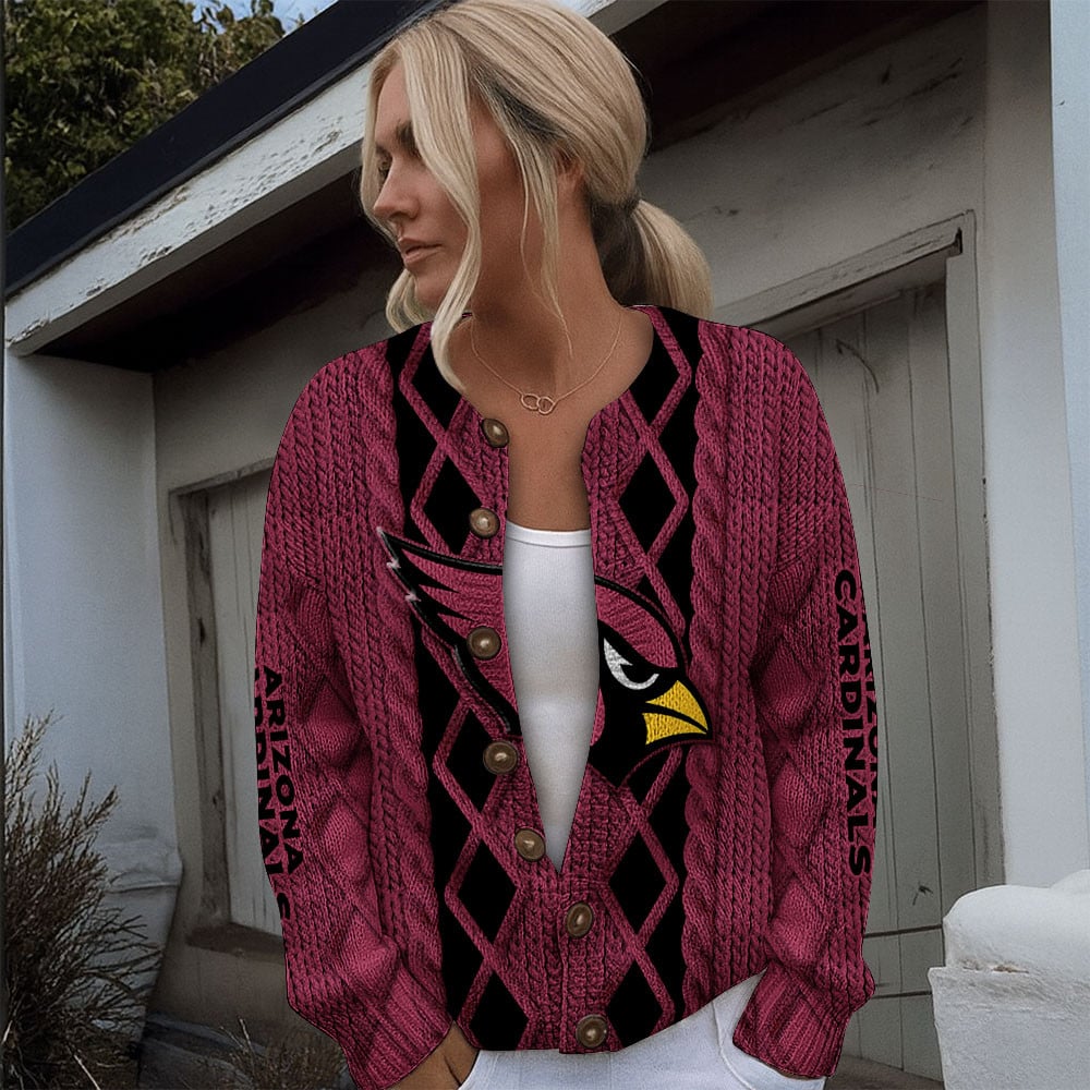 ARI x NFL Women's Cardigan Sweater DatND DVT