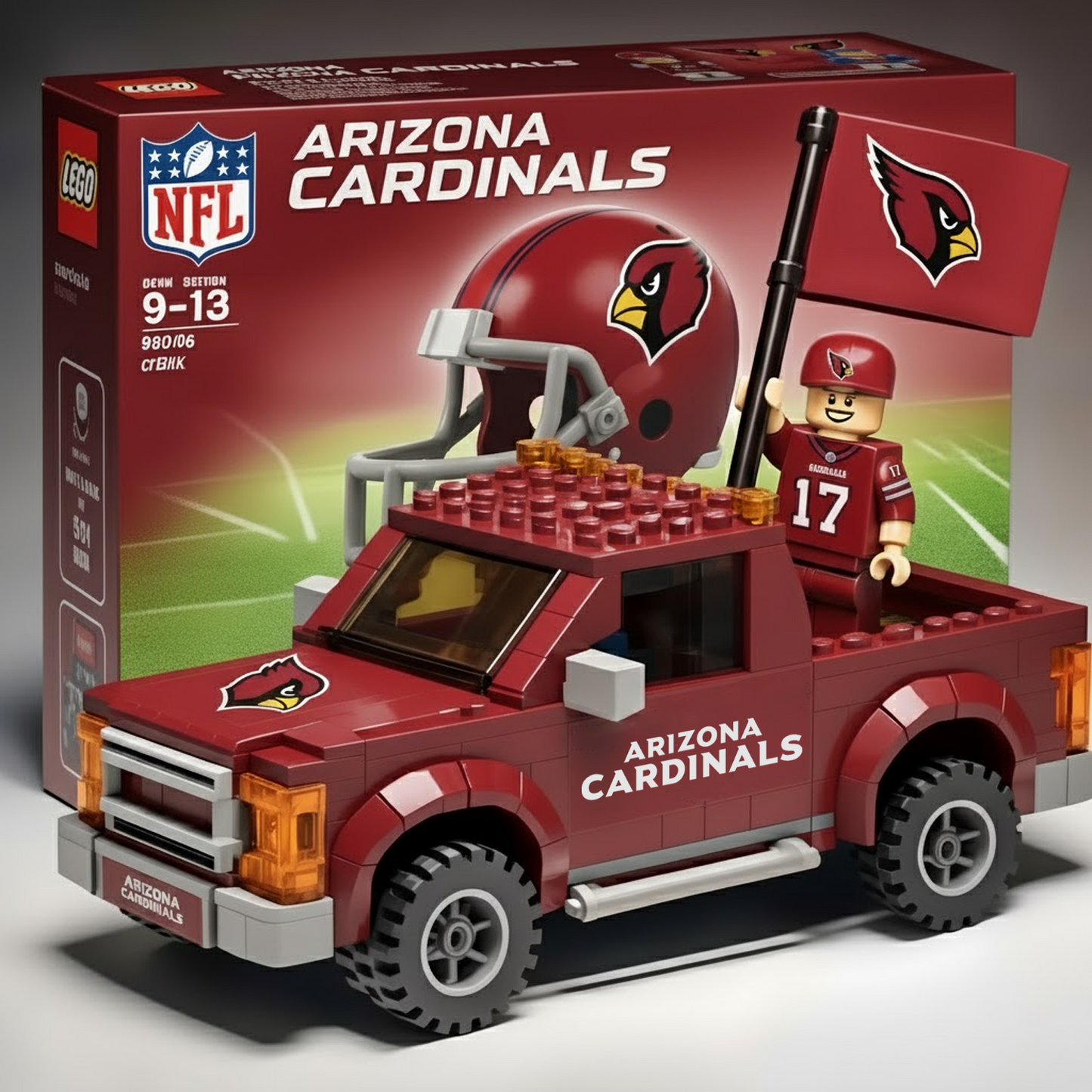 32 Teams Pickup Truck Building Blocks NDD TANTD