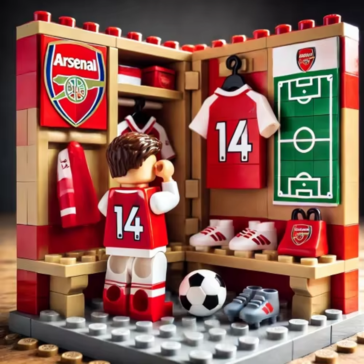 ARS x EPL Football Sports Room Block Set DatND DVT