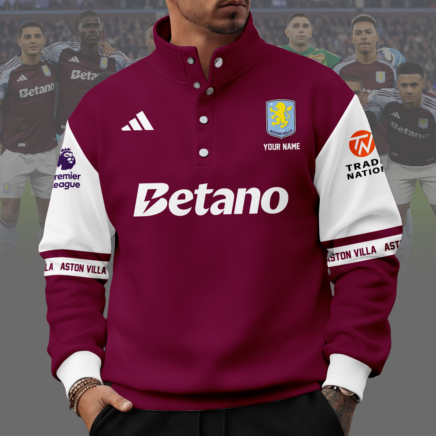 AST x EPL Unisex Western Style Sweater With Buckles DDT 111125 NTL