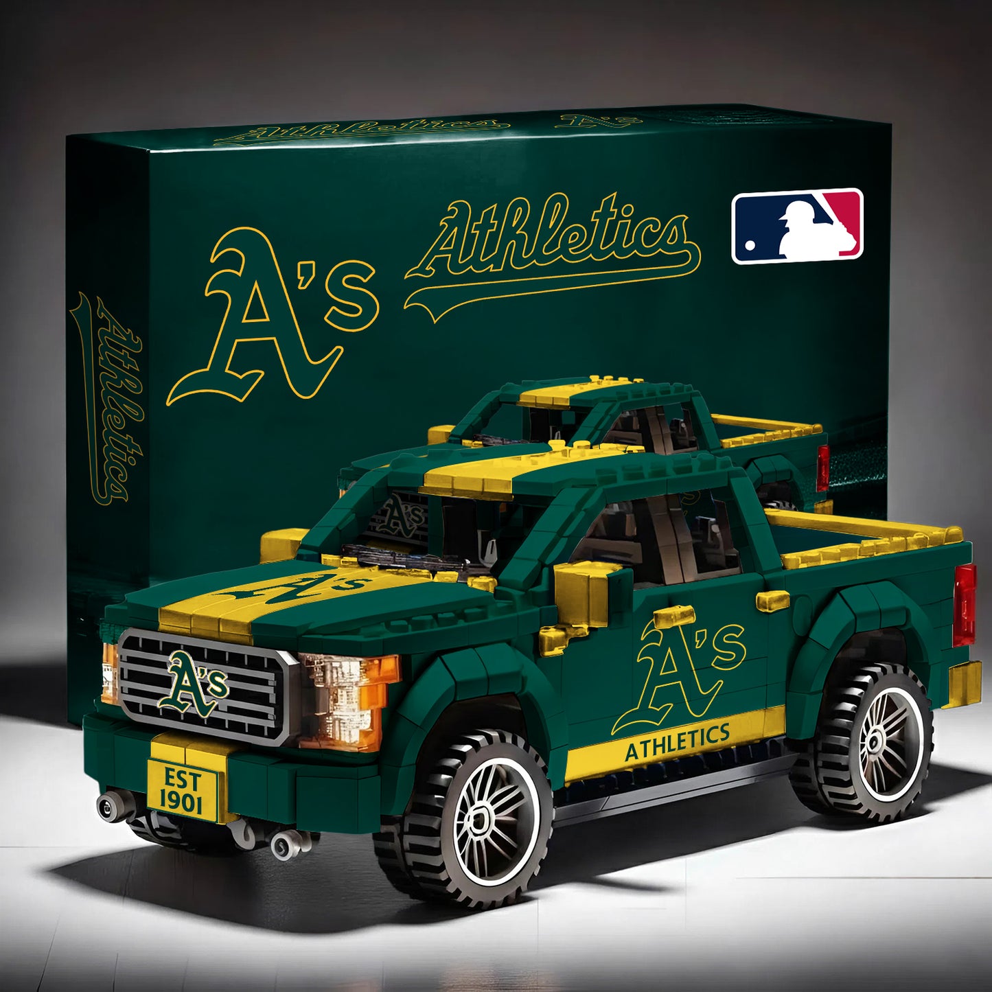 MLB 3D Racing Truck Model Building Block Set V1 NAK NHM