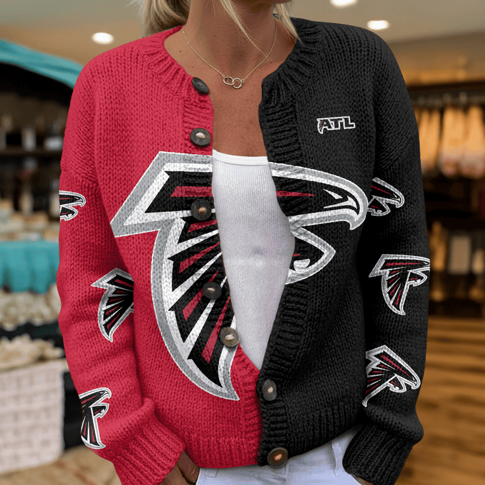 ATL x NFL Cardigan Sweatshirt With Button v1  DatND DVT