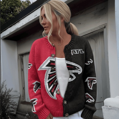 ATL x NFL Cardigan Sweatshirt With Button v1  DatND DVT