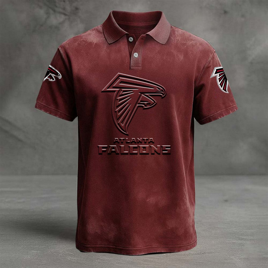 ATL x NFL Embossed Polo Shirt DATND TANTD