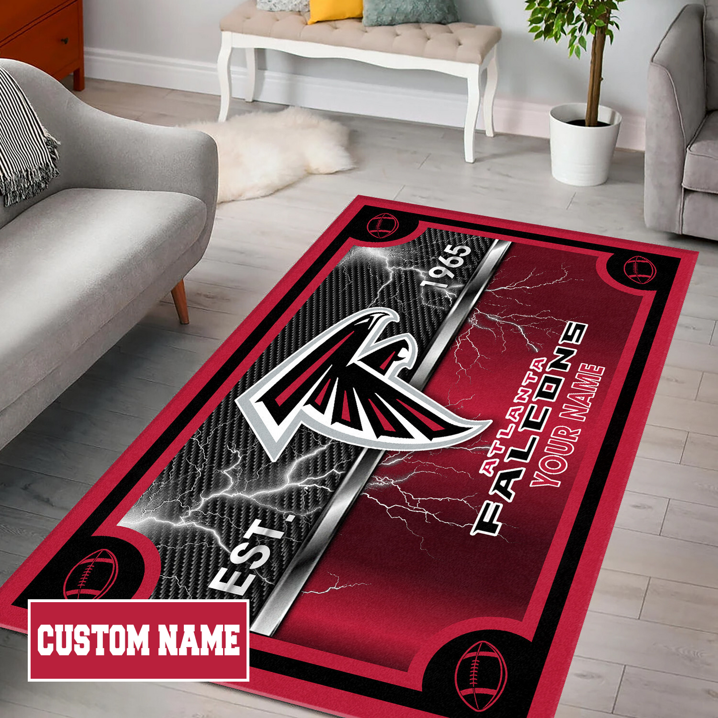 ATL x NFL Rug DATND TANTD