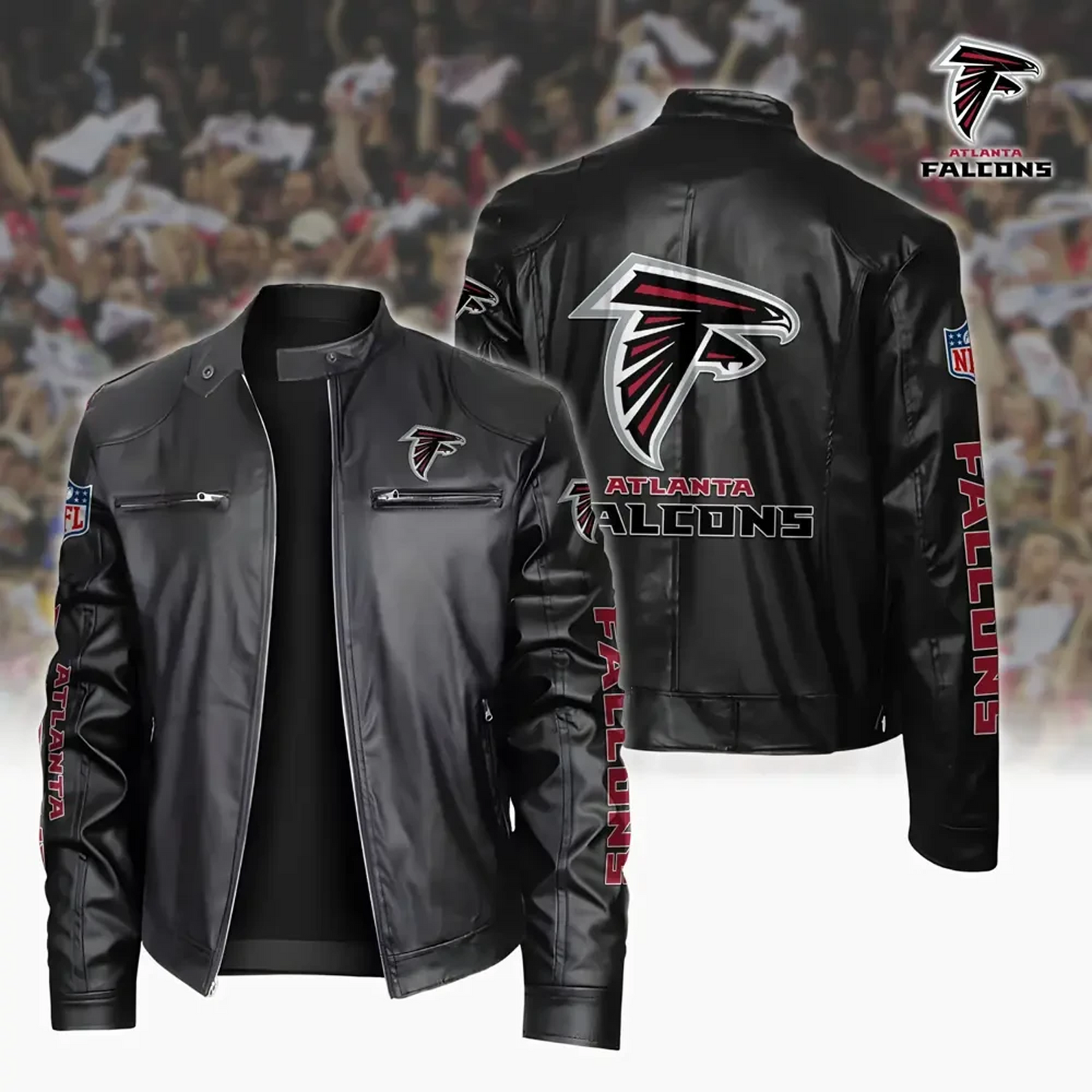 ATL x NFL Sport Leather Jacket DATND TANTD