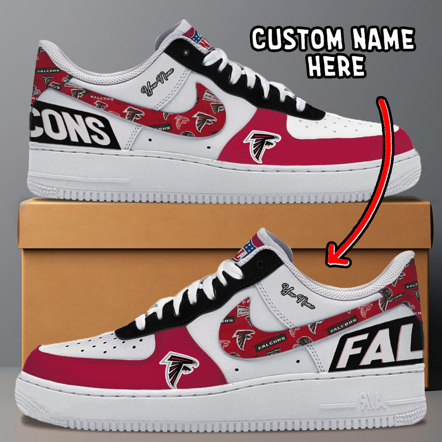 ATL x NFL Trending Air Force 1 Personalized DATND TANTD