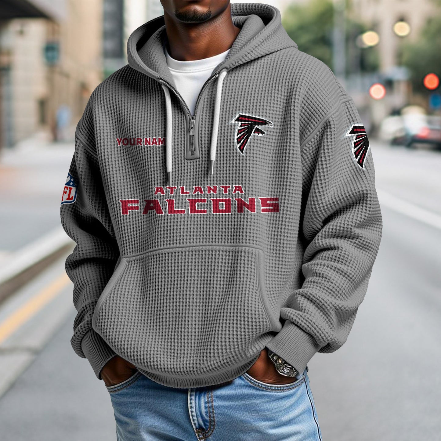 ATL x NFL Waffle Hoodie DatND DVT
