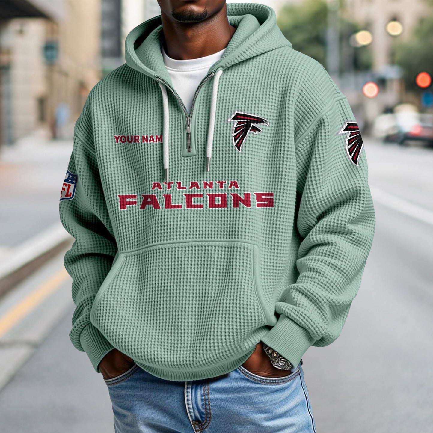 ATL x NFL Waffle Hoodie DatND DVT