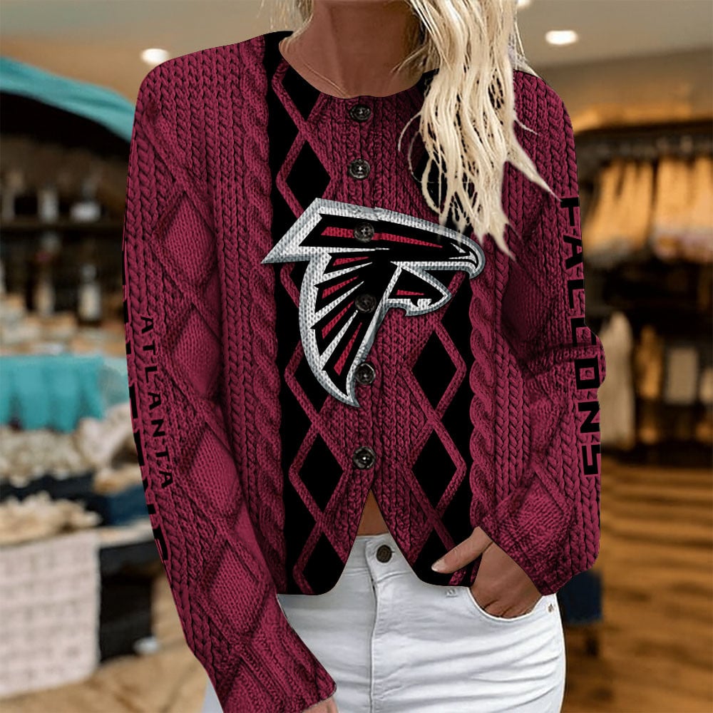 ATL x NFL Women's Cardigan Sweater DatND DVT