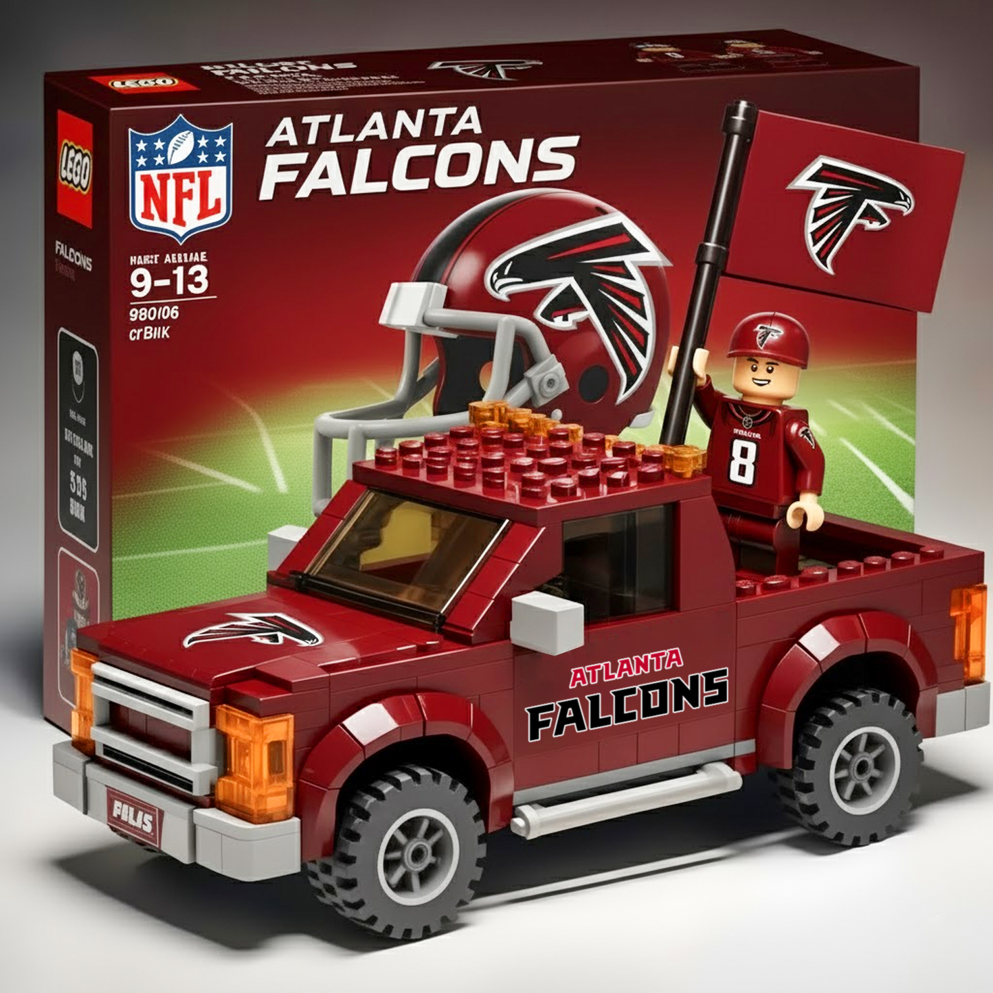 32 Teams Pickup Truck Building Blocks NDD TANTD