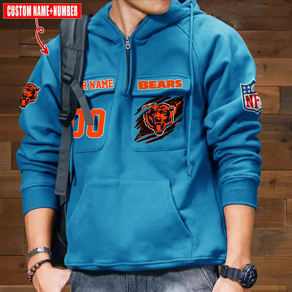 Athleworld CHI NFL Graphic Pocket Hoodie DDT CTND