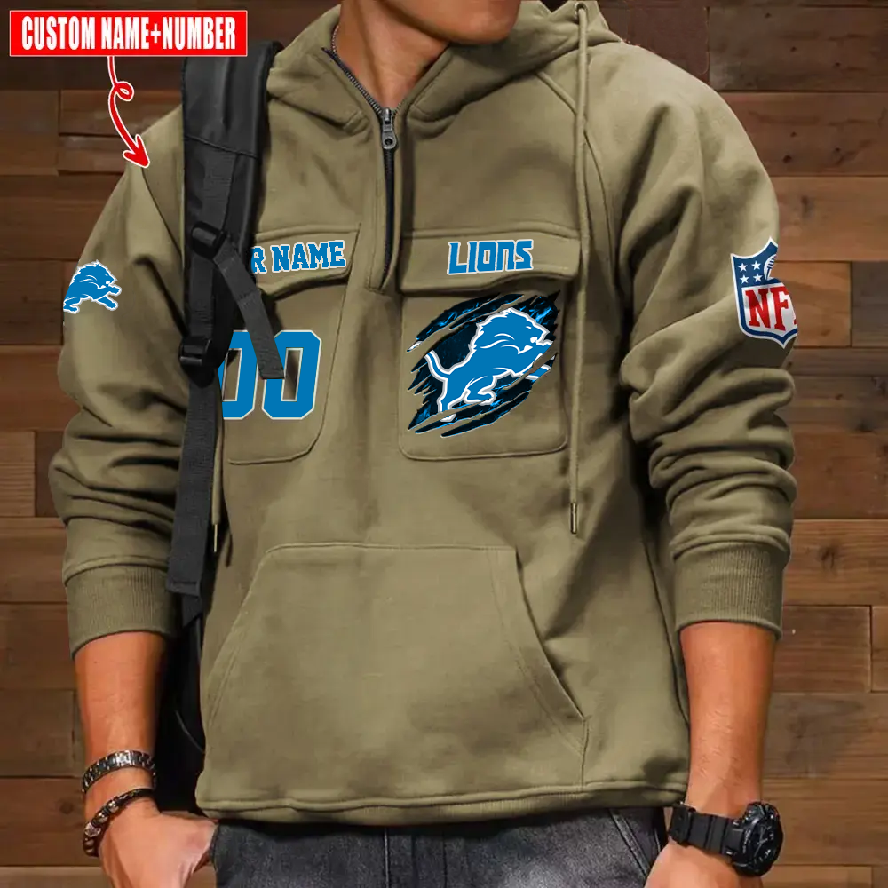 Athleworld DL NFL Graphic Pocket Hoodie DDT CTND