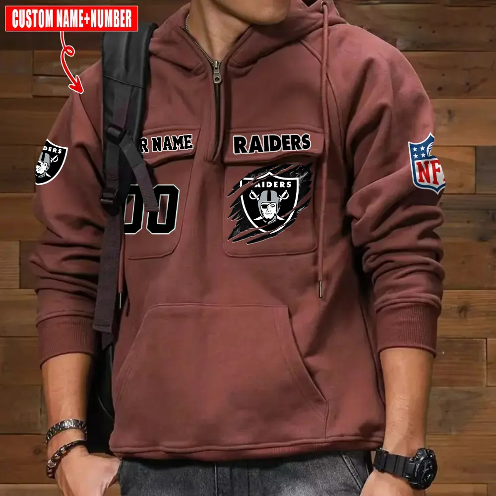 Athleworld LVR NFL Graphic Pocket Hoodie DDT CTND