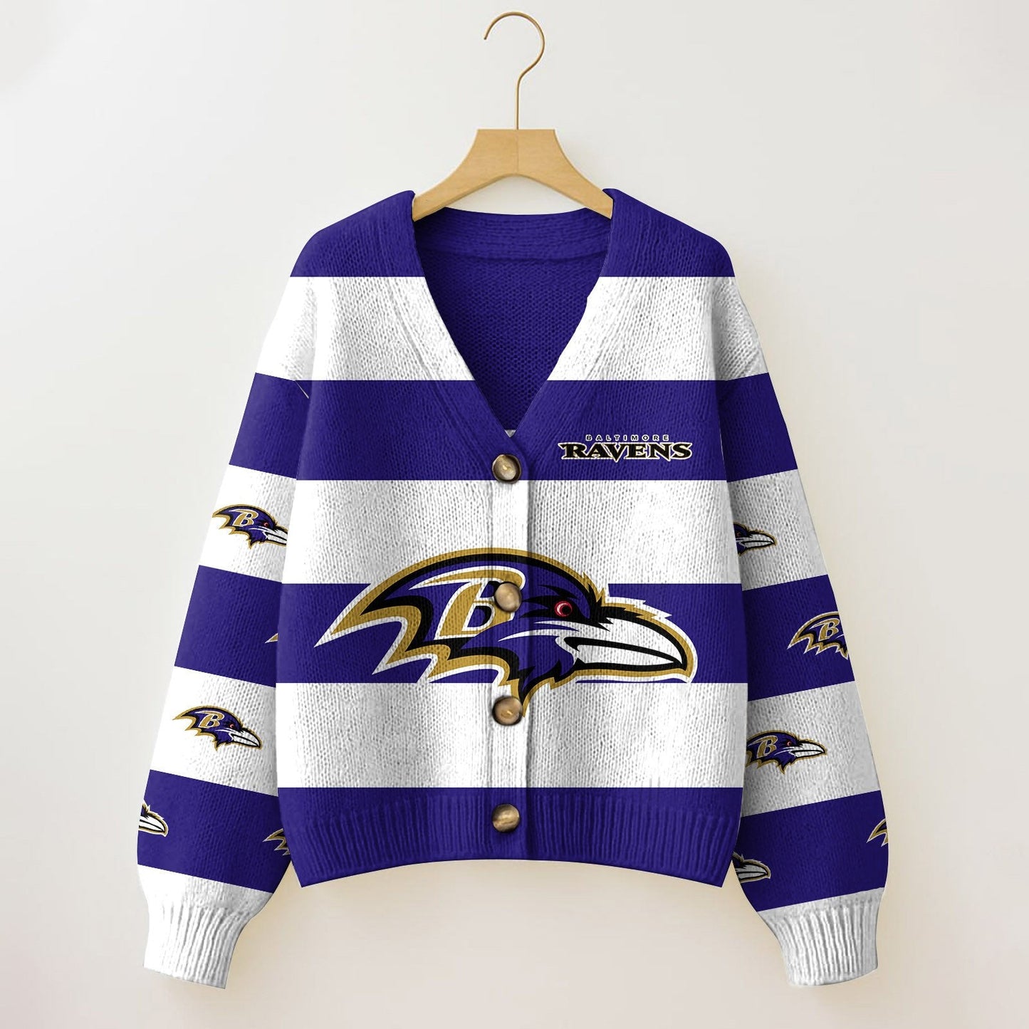 BAL x NFL Cardigan Sweatshirt With Button  DatND DVT