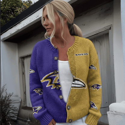 BAL x NFL Cardigan Sweatshirt With Button v1  DatND DVT