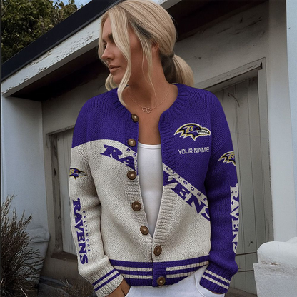 BAL x NFL Knitted Cardigan DATND TANTD