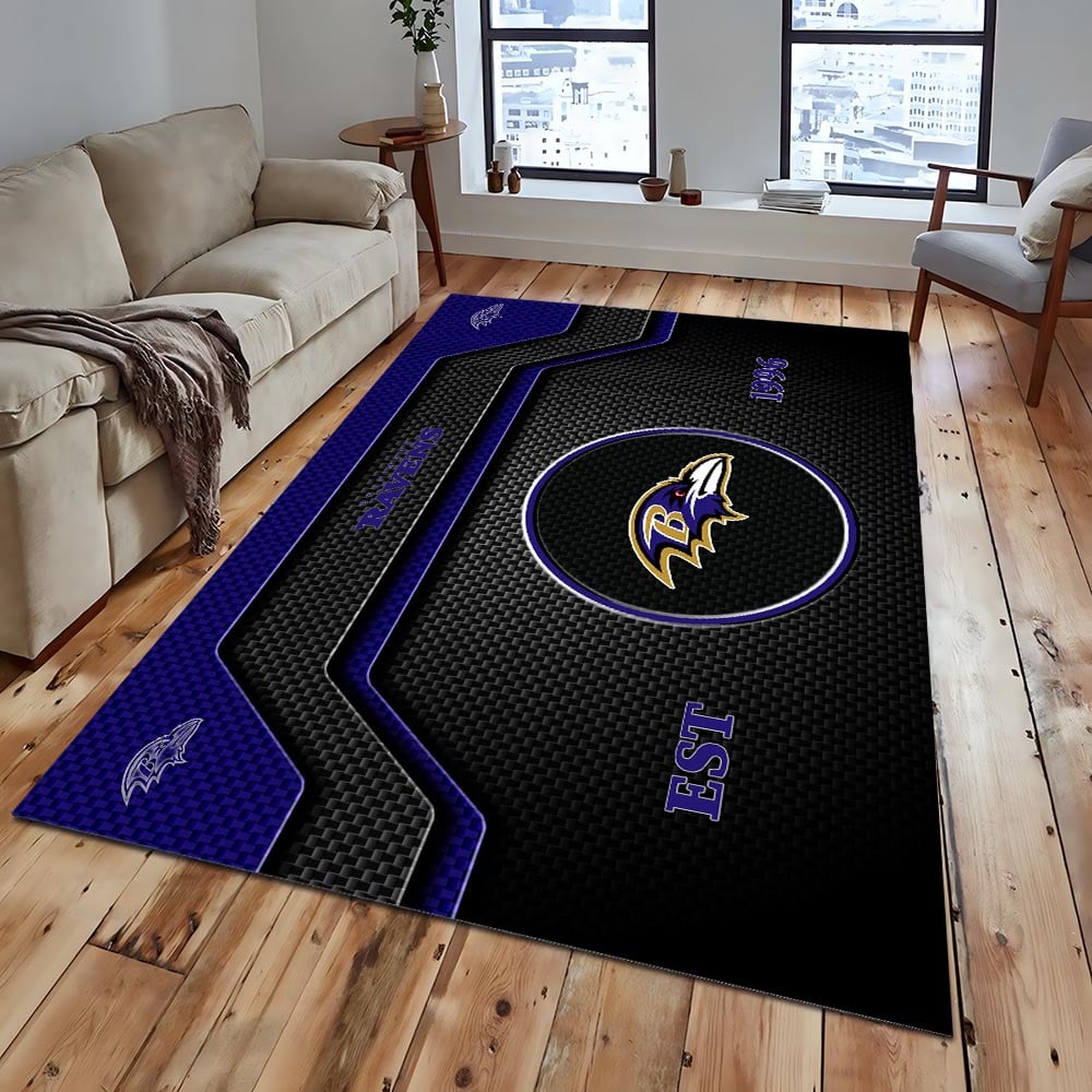 BAL x NFL Modern Sports Living Room Rug DatND DVT